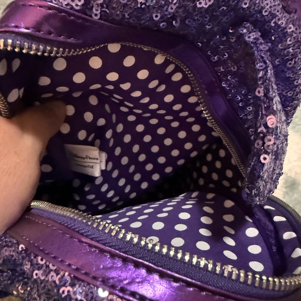 Disney Purple Sequin Women's mini Backpack - Picture 4 of 4
